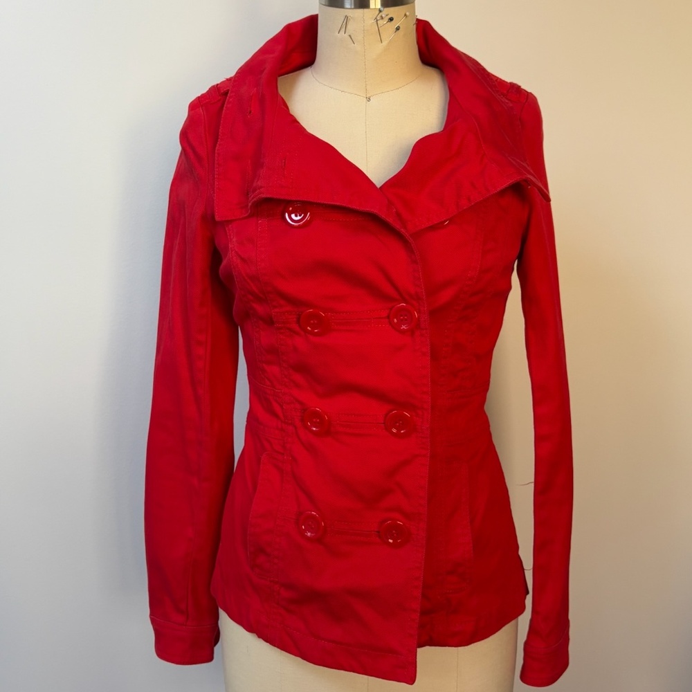 H&M- Red Trench
